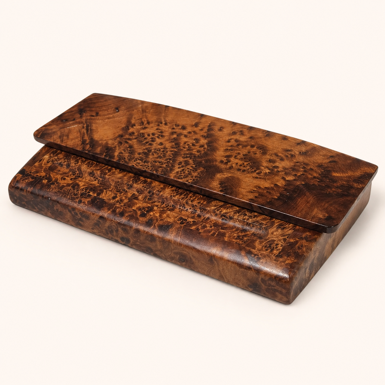 Moroccan Burl Wood Pen Box