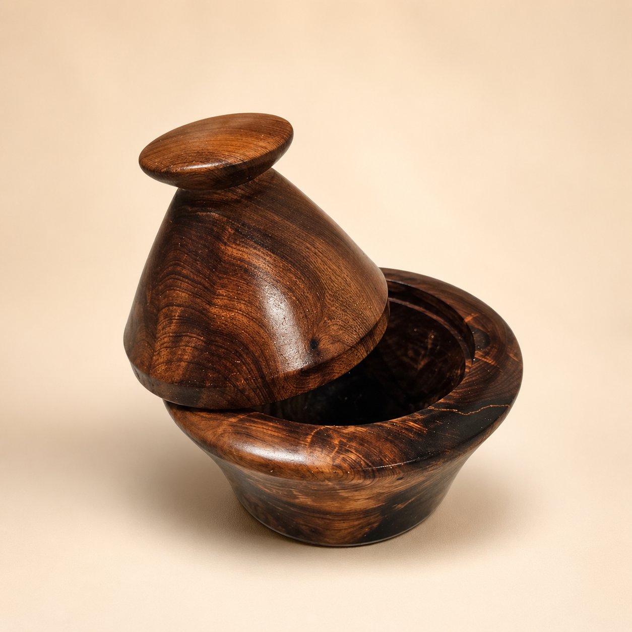 Moroccan Burl Wood Small Spice Bowl