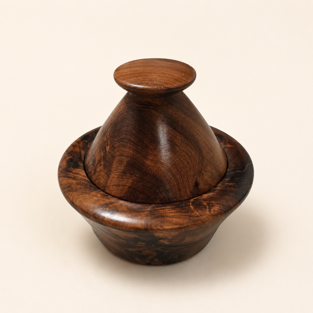 Moroccan Burl Wood Small Spice Bowl