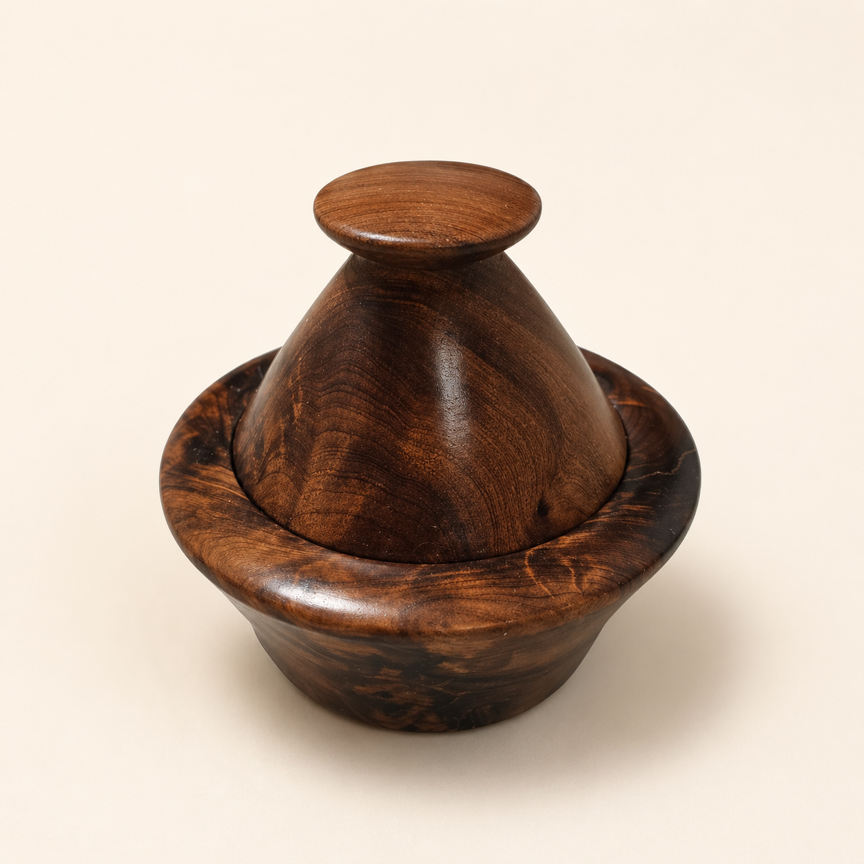 Moroccan Burl Wood Small Spice Bowl