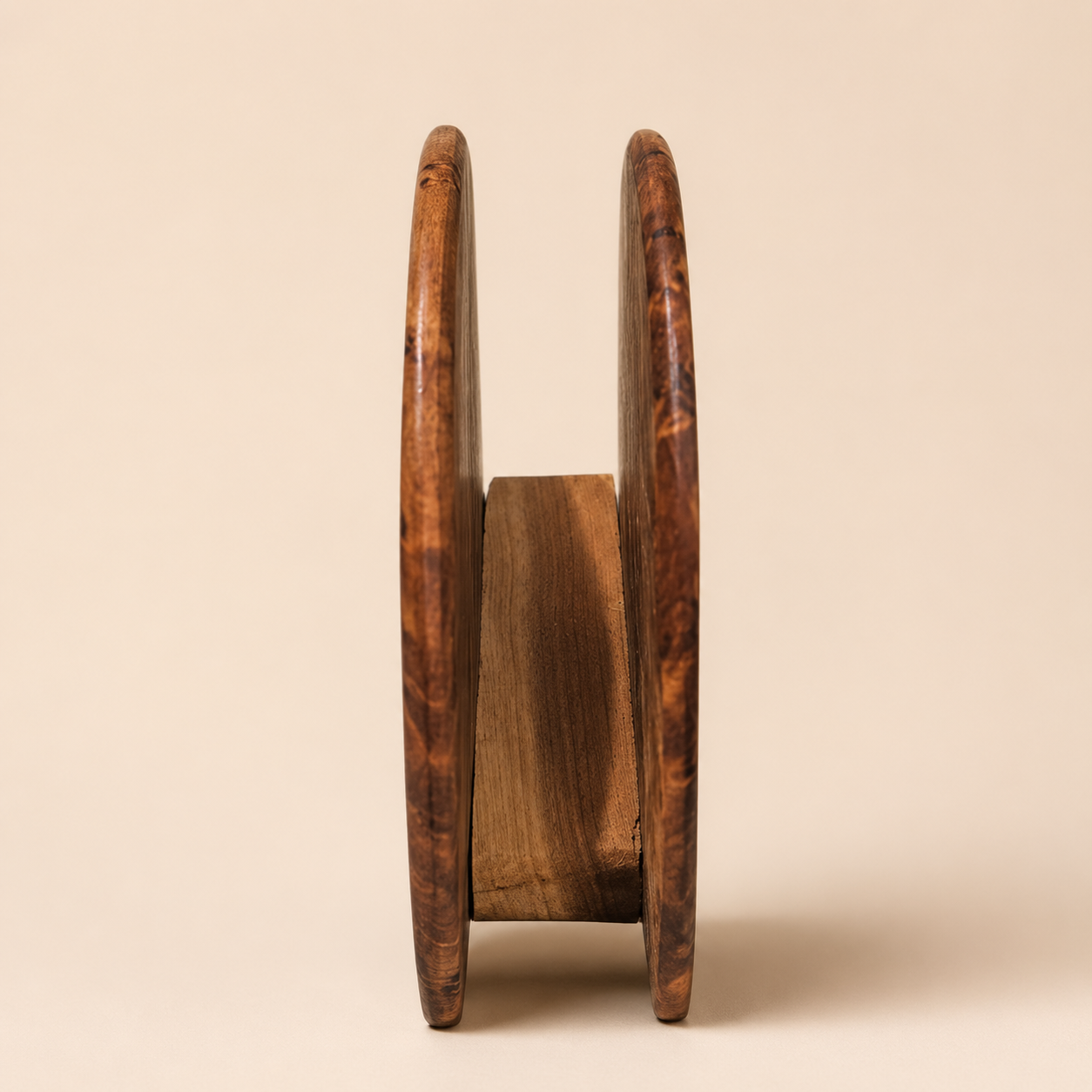 Moroccan Burl Wood Napkin Holder