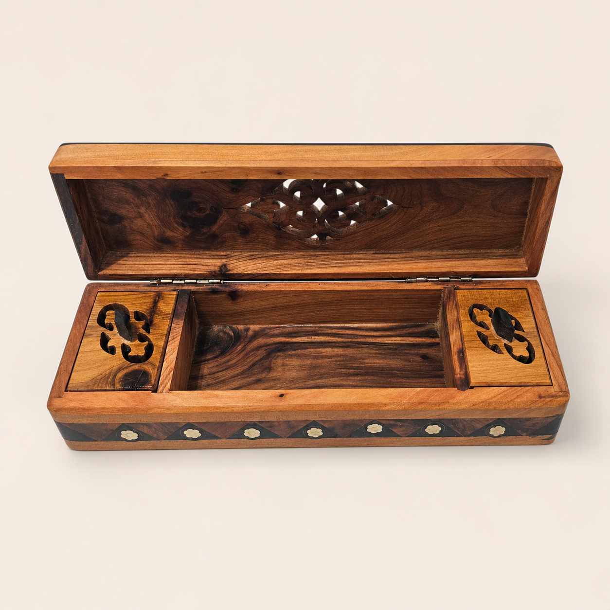 Moroccan Burl Wood Keepsake Box